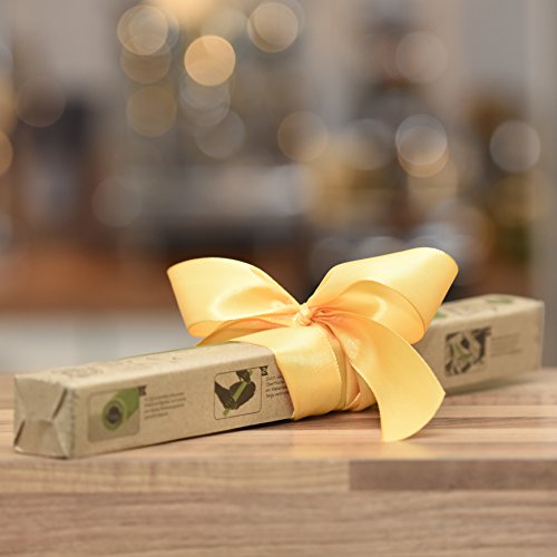 TreeBox Premium Silikon Teigrolle mit Edelstahlkern | Teigroller | Nudelholz | Für alle Teigarten und Fondant geeignet | Antihaft | Spülmaschinen- und Tiefkühlgeeignet | 36 cm lang | 3 cm Ø - 7