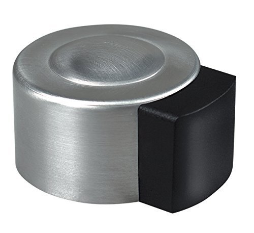 GedoTec® EDELSTAHL Türpuffer Türstopper CLIP Gummi-Puffer für Boden-Montage | Tiefe: 35 mm | 8 mm Gummiauflage | Puffer inkl. Befestigungsmaterial | MADE IN GERMANY | Markenqualität für Ihren Wohnbereich