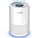 Produktbild Aicok Luftreiniger, Air Purifier, Geruchsbeseitiger mit HEPA-Filter, Nachtlicht Funktion, Ideal für Allergiker und Raucher (130 m³ / h, 4-Takt Festeinstellung, CADR-75 CFM), Weiß