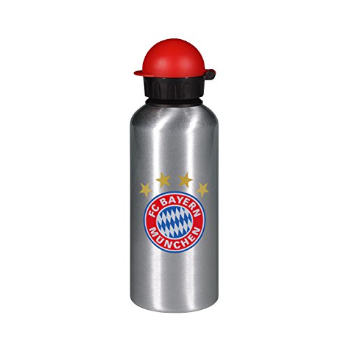 Preisvergleich Produktbild FC Bayern München Trinkflasche silber 0,6 l