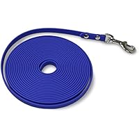 [Gesponsert]Original Biothane Schleppleine produced by 4Pfotenland - 9mm, 13mm, 16mm & 19mm breit; 5m & 10m lang; in 6 Farben (9mm breit - 5m lang, blau)