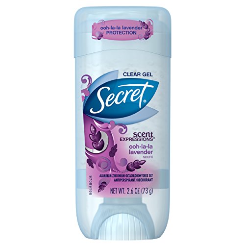 Secret Scent Expressions Crystal Clear Gel Anti Perspirant Deodorant, Ooh La La Lavender - 2.7 Oz