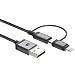 Produktbild GP CB03 Lade & Sync Kabel 2-in-1 Micro USB + Lightning