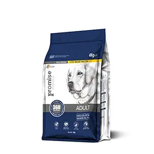 Promise Adult Dog Food 4kg - 360 Degree Nutrition Dry Pet Food, Chicken Meal, Hydrolyzed Chicken Protein, 2% Salmon Oil, Dried Antarctic Krill and Starch Free Rice - Premium and Healthy Food