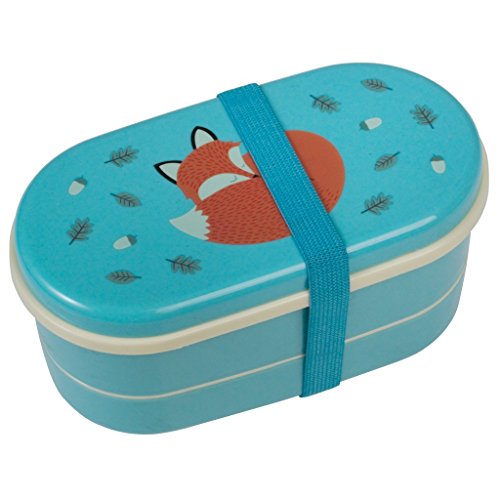 Wendekreis Bento-Lunchbox "Rusty the Fox" Brotbox Besteck Kinder Fuchs Gabel Löffel