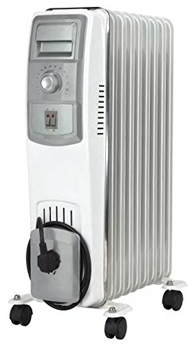 Jocel JI011 013323 Radiador de Aceite, 2500 W, Blanco y Gris