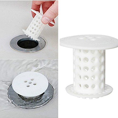 Badewanne abflussschutz, Bodenablauf Haarsieb Sieb Spüle Snare für Badewanne weiß