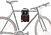 Produktbild Bierhalter fürs Fahrrad, Bier-Halterung inkl. Kühlung für Fahrrad-Ausflug im Sommer, Getränkehalter für gekühltes Sixpack bei Bier-Picknick, Halter für sechs Flaschen Bier bei Fahrradtour BRAUN