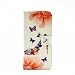 Produktbild Nancen Apple iPhone 6 / 6S (4,7 Zoll) Hülle, PU Ledertasche Flip Cover Handyhülle Blume Fersen Muster Design Protection Etui Brieftasche Case Handy Schutzhülle Holster Telefon-Kasten mit Standfunktion