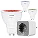 Produktbild OSRAM SMART+ Plug Steckdose Zwischenstecker + GU10 LED RGB Farbwechsel ZigBee Auswahl 3er Set