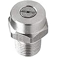 Powerful Tools Stainless Steel Silver Pressure Washer Jet wash Spray Nozzle 1/4" meg 25° Fan Jet Sizes 1.07/1.2/1.35mm (030(1.07mm))
