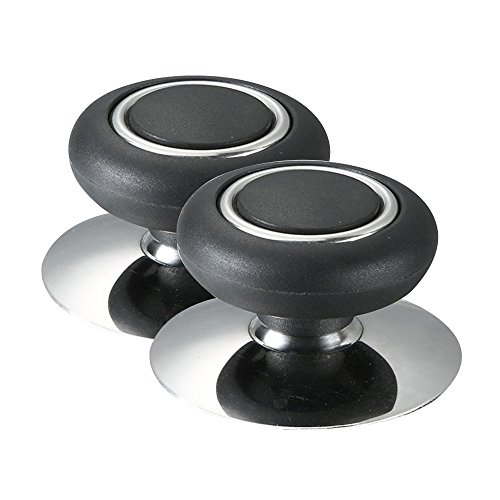 Mylifeunit, pomello di ricambio per coperchi di pentole da cucina, maniglia del coperchio, con impugnatura, set di 2 pezzi