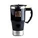 Produktbild SP Edelstahl-Kaffeetasse Coffee Cup 350ml Selbstrührende Becher Self Stirring Mug Elektrische automatische rührende Kaffee Teetasse Fauler Selbstrührende Becher Selbstmischkaffeetasse für Morgen , black , 450ml