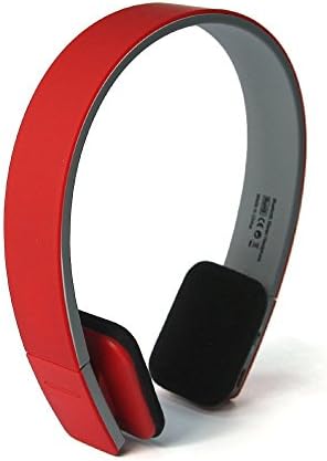 Dax-Hub BQ-618 Bluetooth Headphones Headset / Built in Microphone/ High Quality Sound/ Fit Sleek Design (Red)