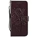 Produktbild DENDICO LG G7 ThinQ Hülle, Leder Handyhülle mit Standfunktion und Kartenfach, Magnetverschluss Flip Brieftasche Etui Schutzhülle für LG G7 ThinQ - Cafe