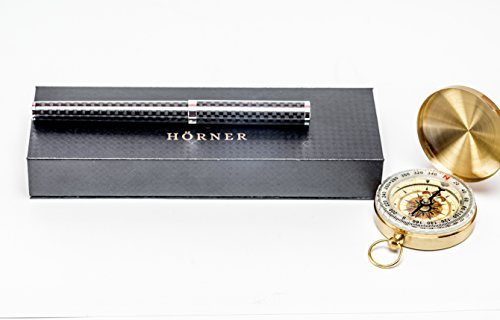 HÖRNER Peter der Große – Premium Carbon-Tintenroller in edler Geschenkbox - 5