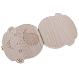 GGG Baby Holz Zähnedose Milchzahn Laub Box Zahnbox - 3