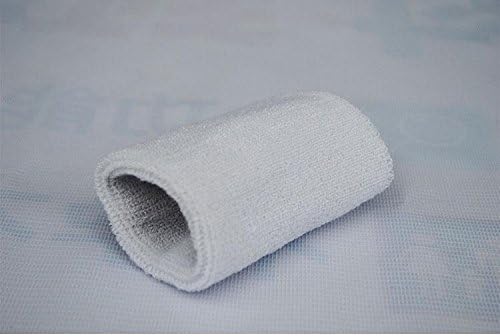 MWg Terry Cotton Sport Towel High Flexibility Wrist Support Wrist Sweat Band Headband Headband, light grey, One size