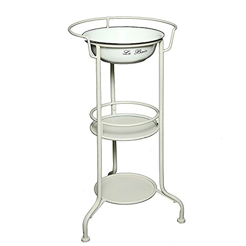 Landhaus Waschtisch, Waschset, Schmiedeeisen, Emaille, Nostalgie Waschset