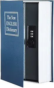 AmazonBasics Book Safe- Combination Lock- Blue