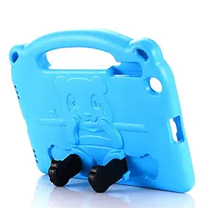 Tarkan Kids Shockproof Protective Back Case Cover with Stand & Handle for Samsung Galaxy Tab A 10.1 Inch Tablet (Blue)