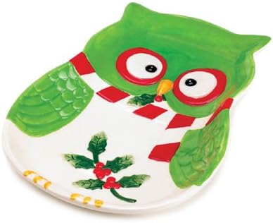 Holiday Hoot Large Owl Plate