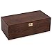 Produktbild everlar® Hochwertige Holzkiste mit Deckel | 33 x 11 x 16 cm | Braun Whisky | Nachhaltige Forstwirtschaft Made in EU | Erinnerungsbox Aufbewahrungsbox Spielzeugkiste Schatulle Truhe