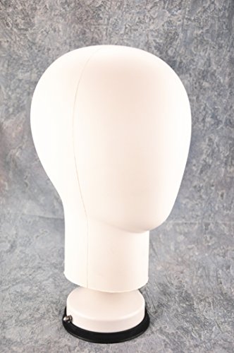 Styrofoam Mannequin Manikin Head and Sucker Stand for Wig Toupee Display Styling