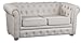 Produktbild Kids Concept- Sofa Couch Chesterfield Kinderzimmer Leinen & Holzmöbel- 92x56x61cm, Beige