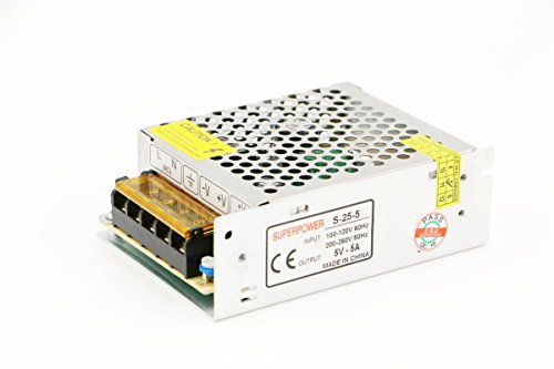 Lian Shi 5V 5A 25w Universal Switching Power Supply Voltage Regulator Transformer Short Circuit overcurrent Protection AC220V to DC5V for Industrial Automation 3D Printer LED Light