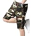 Produktbild Herren Shorts Sannysis Männer Casual Camouflage Tasche Badehose Quick Dry Strand Surfen Laufen Schwimmen Wasserhosen (4XL, Khaki)