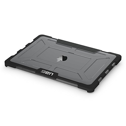 URBAN ARMOR GEAR Schutzhülle für Apple Macbook 12″ – grau/transparent [Lüftungsschlitzaussparungen | Stoßfest | Anti-Rutsch Füße] – UAG-MB12-A1534-ASH - 2