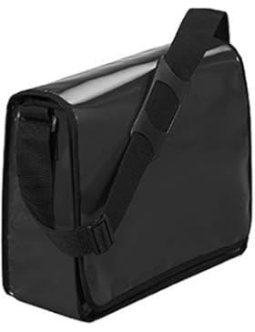 HALFAR TASCHE UMHAENGETASCHE FREIZEITTASCHE SCHULTERTASCHE BAG LORRYBAG® ECO, Farbe-:schwarzglänzend