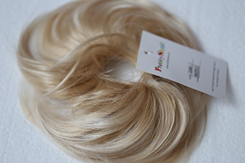 PRETTYSHOP Haarteil Haargummi Hochsteckfrisuren unordentlicher Dutt leicht gewell. Farbe: blond mix G28B - 5