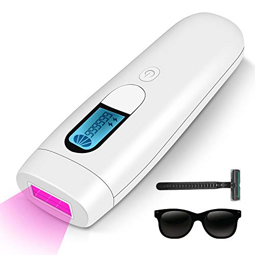 Epilateur à Lumière Pulsée, 2NLF IPL Appareil d'Epilation Definitive Professionnel, 2 modes avec LCD 900000 Pulsations Professionnel Permanent pour hommes femmes Corps/Visage/Maillot/Aisselles