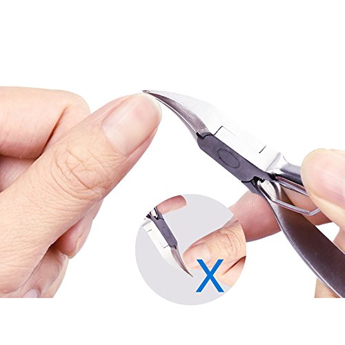 Uwild® Nagelzange – Nagelschneider – Kopfschneider,Fußnagelzange für tief eingewachsene Nägel – Edelstahl Nagelzange für starke Fußnägel Nagel Schere Für Fingernägel - 8
