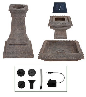 Solaray™ Solar-Vogeltränke „Pizzaro“ mit LED-Beleuchtung - 7