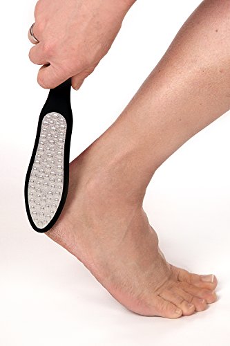 UPUAUT Hornhautfeile Hornhautraspel Hornhautentferner in einem soliden Handgriff 26cm x 5,5cm x 1,5cm schwarz Edelstahl rostfrei für Ihre Pediküre - 7