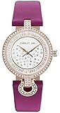 CERRUTI Damen Analog Quarz Smart Watch Armbanduhr mit Leder Armband CRM134SR04PK