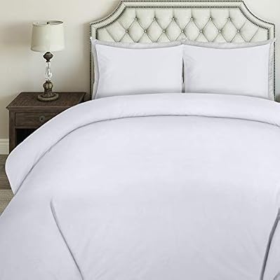 Utopia Bedding Parure de Lit en Microfibre - Housse de Couette avec Taies Oreiller - (Blanc, 200 x 200 cm)