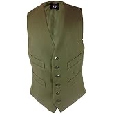 Carabou Mens Moleskin Waistcoat - 100% Cotton, Adjustable Back Buckle, Sizes S-3XL