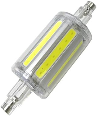 Aoxdi 1X Dimmable COB R7s LED Bulb, Cool White, J78 R7s Bulb 78mm 6W LED Flood Light Bulb 360° Beam Angle, AC85-265V