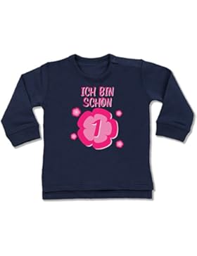 Geburtstag Baby - Ich bin schon 1 Blume - Baby Pullover