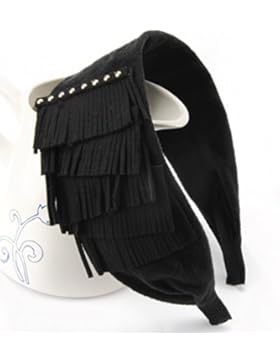 axy HR29 Haarreif SERIE 29 Hair band mit leichtem Flanell (Leder Optik)