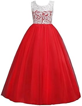 Wulide Kinder Mädchen Prinzessin Kleid Abendkleid mit 
