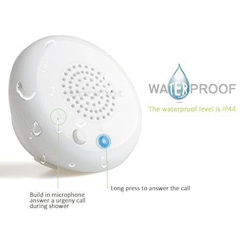 Handbrause von Morpilot Bluetooth Duschkopf Lautsprecher Musik Telefon wasserdicht Eingebauter Typ G1/2 (Durchmesser 21.5cm) - 3