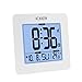 Produktbild Funkwecker, Reisewecker, Wecker Digital Funkuhr mit Temperaturanzeige, Große Zahlen, Blaues Nachtlicht, Batteriebetrieben, 80° LCD Anzeige, Weiß