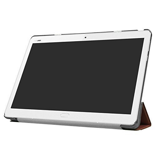 AVIDET Ultra Slim Huawei MediaPad M3 Lite 10 Hülle Case Superleicht Ständer Smart Shell Cover Schutzhülle Etui Tasche für Huawei MediaPad M3 Lite 10 Tablet-PC (Braun) - 3