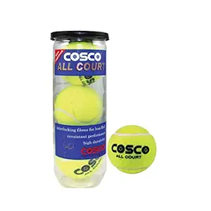 Cosco All Court Tennis Ball, Pack of 3 (11004)