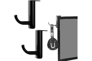 LSOJFE Kopfhörer Ständer Halterung, 2 Stück, Schwarz, Kunststoff, 100% Kunststoff, STORAGE_HOOK, Halterung, Kopfhörer Ständer